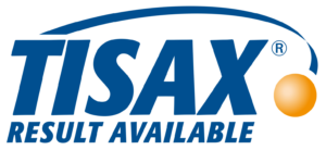 TISAX-Logo „Result available“ für das erfolgreiche Assessment von RK-tec Maschinenbau