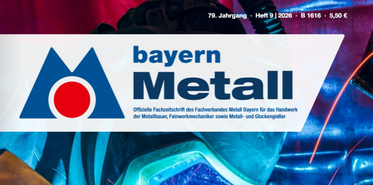 bayern Metall Ausschnitt Titelseite Ausgabe 09/2026